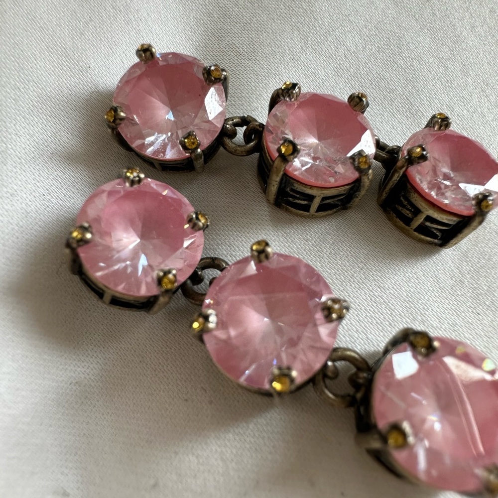Pink Crystal Earrings